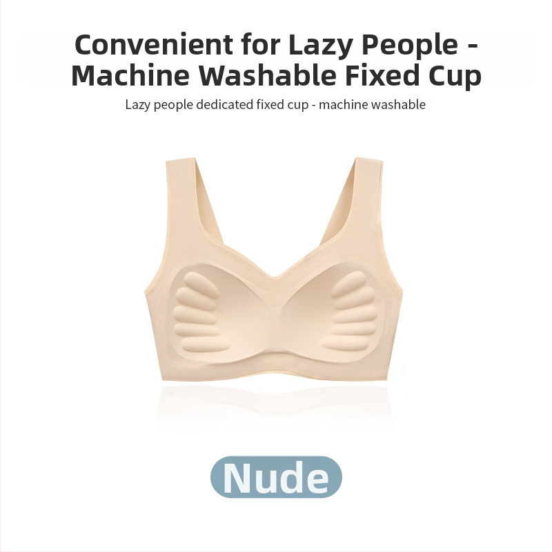 Be vielos, be siūlių, su formuotais puodeliais, vest stiliaus liemenėlė, su fiksuotais dvigubais peties dirželiais, nailonas/elastanas