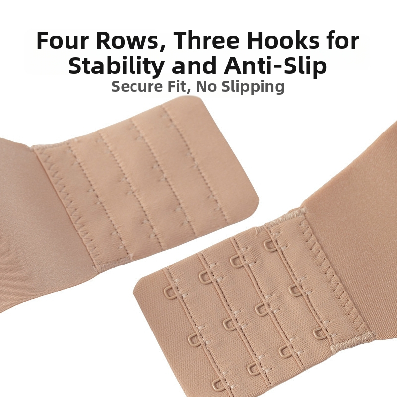 Bezramienková push-up neviditeľná podprsenka s zadnou sponou, 3/4 košík, horný tenký a dolný hrubší tvar, 85% nylon, 15% spandex, oceľový krúžok