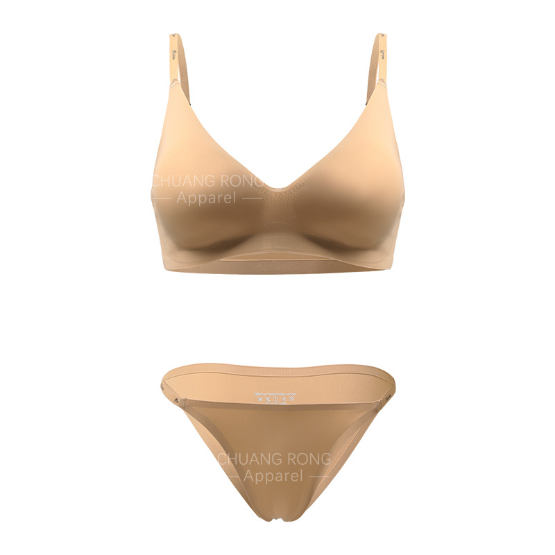 3/4 kausi rinnahoidja komplekt, õhukesed vormitud kausid, nailonist materjal, ilma metallkinnituseta, fikseeritud topelt õlapaelad, hingav, tõstmine ja selja kuju