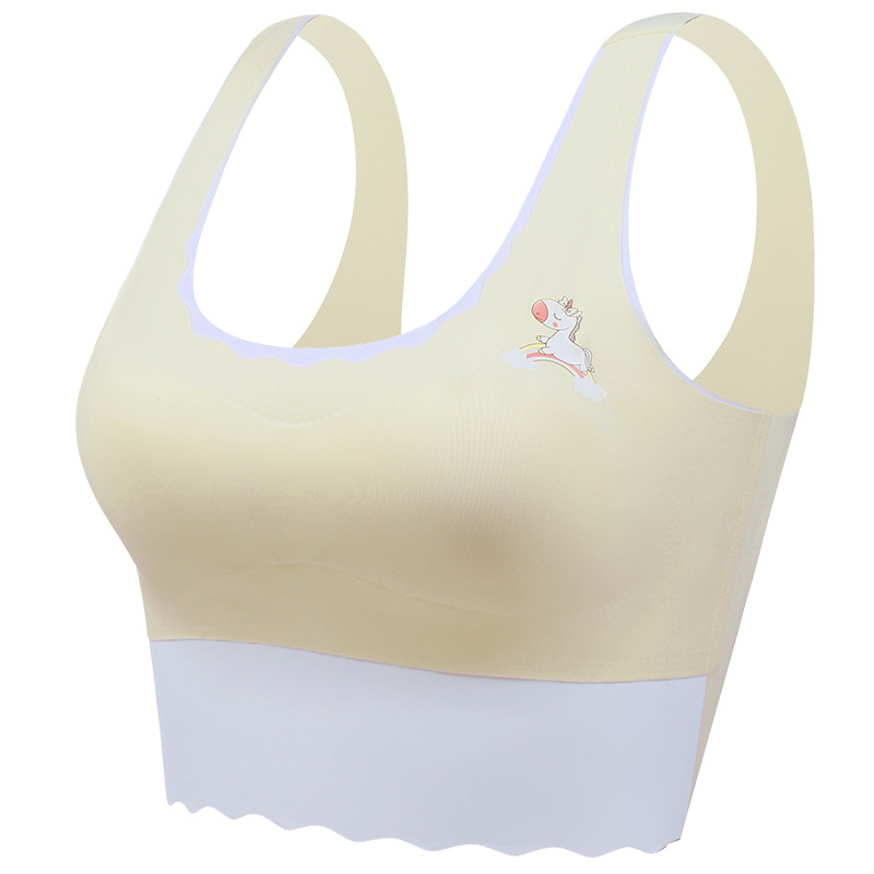 Paaugtėms mergaitėms skirtas liemenėlė, 2 etapas (12–15 m.), nailono audinys, pilnas puodelis, plonas formuojamas puodelis su putų užpildymu, be plieno žiedo