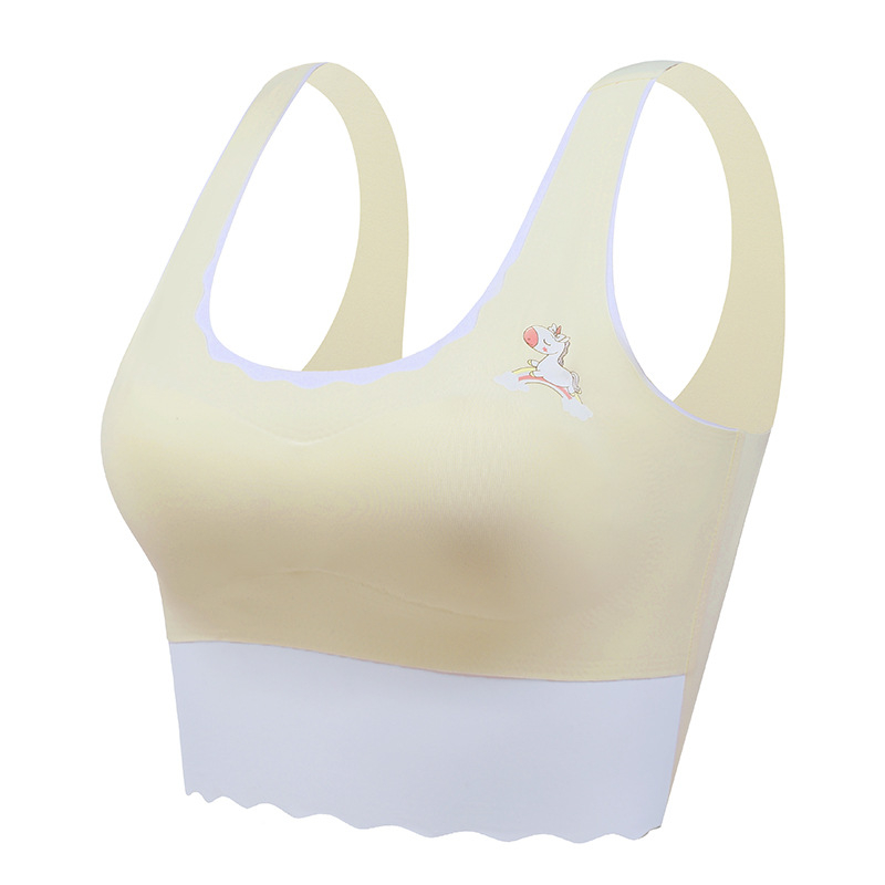 Paaugtėms mergaitėms skirtas liemenėlė, 2 etapas (12–15 m.), nailono audinys, pilnas puodelis, plonas formuojamas puodelis su putų užpildymu, be plieno žiedo