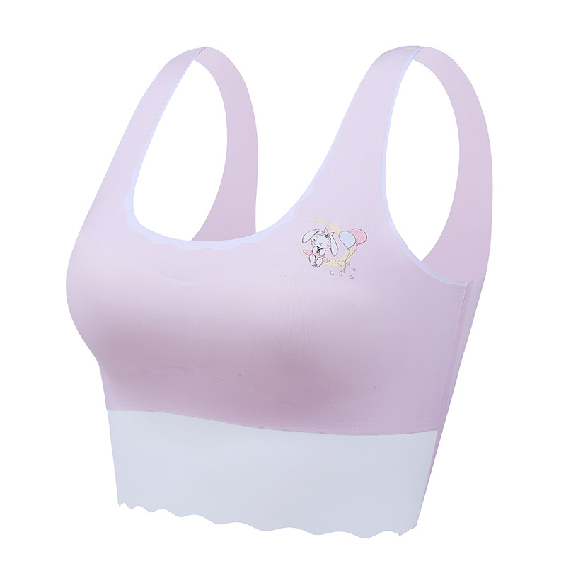 Paaugtėms mergaitėms skirtas liemenėlė, 2 etapas (12–15 m.), nailono audinys, pilnas puodelis, plonas formuojamas puodelis su putų užpildymu, be plieno žiedo