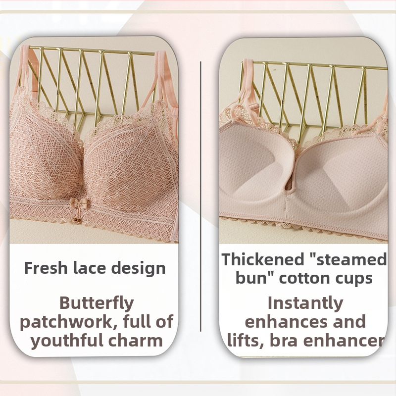 Nėrinių push-up liemenėlė, 3/4 taurė, pagrindinis audinys – nailonas, pamušalas – spandeks 22%, fiksuotos dvigubos petnešėlės, užpakalinė trijų eilių sagtis