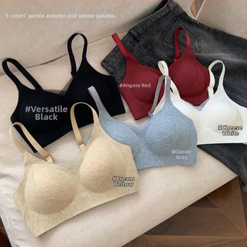 Rudens-žiemos liemenėlė, be siuvimo, su susitraukimu, 3/4 puodeliai, ploni formuoti puodeliai, fiksuoti dvigubi dirželiai, nugaros trijų eilučių kabliukai, be vielos