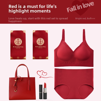 Bevielinis vestuvinis moterų apatinių komplektas - liemenėlė su 3/4 kaušeliais, plonos formuojančios kupos, pagrindinis audinys 66% nailonas, 34% spandeksas, užpakalinis užsegimas su keturiais kabliukais