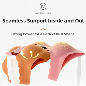 Õmblusteta sportrinnahoidja täis kaussidega ja õhukeste vormitud kaussidega, fikseeritud kahepõlged, hingav Nylon-Spandex