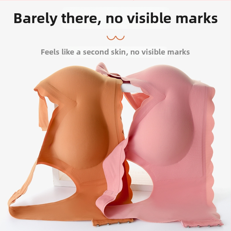 Bezšvový športový podprsenka s plnou misou a tenkými tvarovanými misami, pevné dvojité ramienka, priedušný Nylon-Spandex
