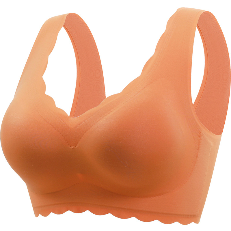 Õmblusteta sportrinnahoidja täis kaussidega ja õhukeste vormitud kaussidega, fikseeritud kahepõlged, hingav Nylon-Spandex
