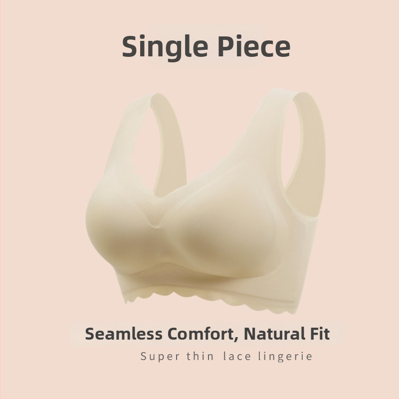 Õmblusteta sportrinnahoidja täis kaussidega ja õhukeste vormitud kaussidega, fikseeritud kahepõlged, hingav Nylon-Spandex