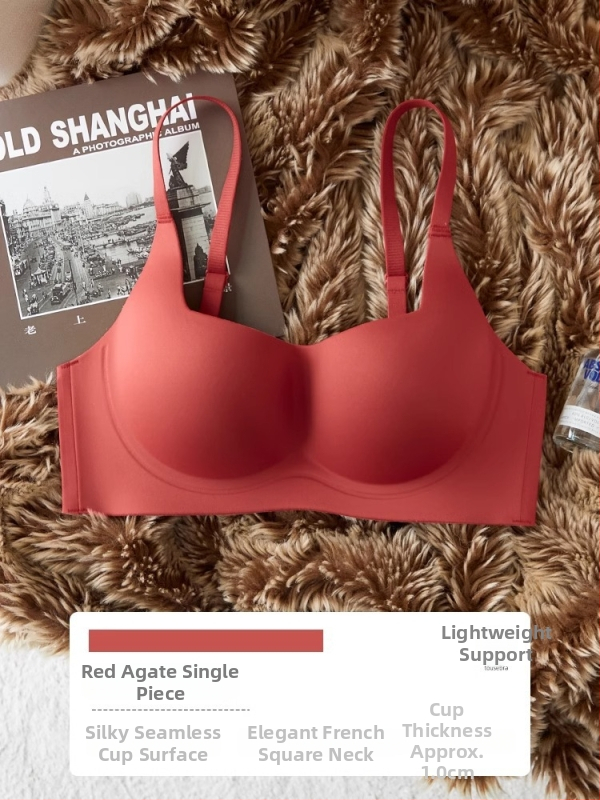 Bešivni grudnjak za male grudi, bez metalnih dijelova, skupljački efekt, 3/4 košarice, oblikovane košarice, fiksne dvostruke naramenice, stražnje kopčanje s tri reda kukica