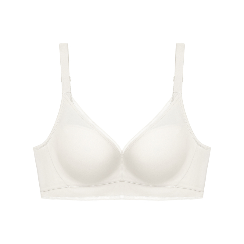 Belaidė liemenėlė su 3/4 puodeliu, be siūlių dizainas; pagrindinis audinys nailonas 70–80%; pamušalas iš Mulberry šilko; fiksuotos dvigubos petnešėlės; nugaros trijų eilių kabliukai