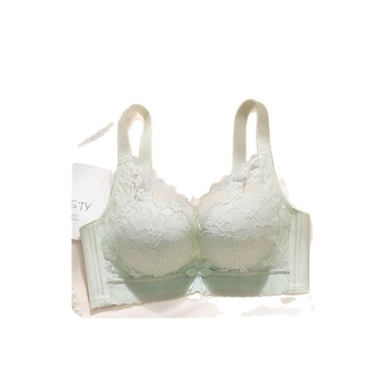 Moterų nėrinių liemenėlė, 3/4 taurė, viršutinė plona ir apatinė storesnė forma, fiksuoti dvigubi dirželiai, užsegimas su keturiais užsegimais