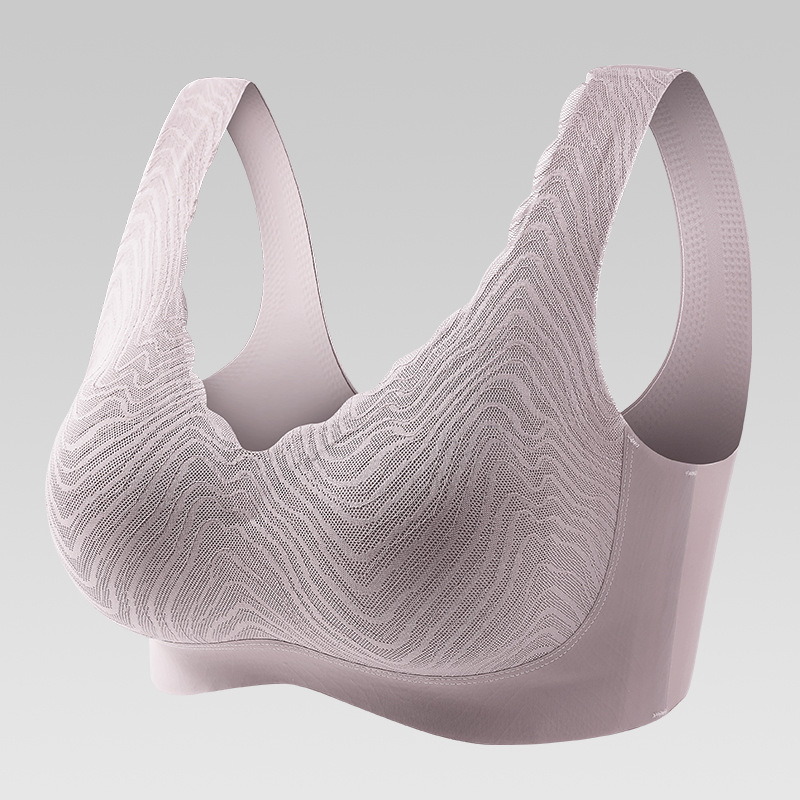 Bevielė, be siūlių naktinė liemenėlė su pilnu puodeliu, ploni formuoti puodeliai, viengubis dizainas