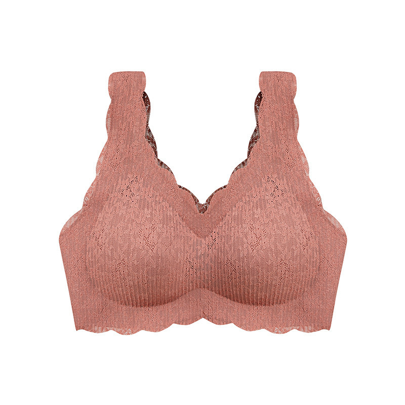 Liemenėlė iš nailono nėrinių, plonas formuojamas kaušelis, įdaila iš nailono (50–70%), fiksuoti dvigubi petnešos