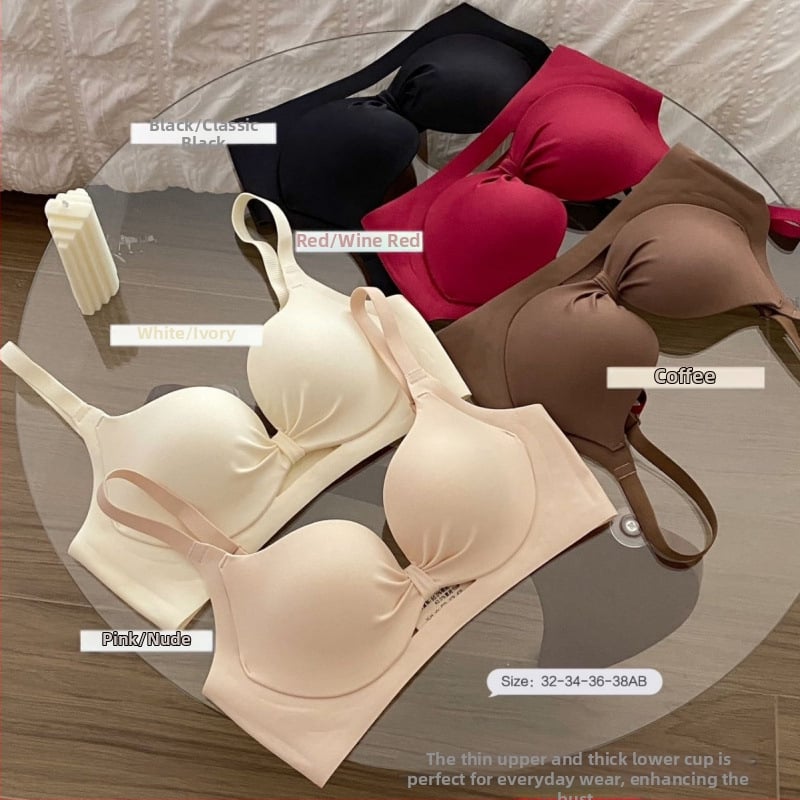 Moteriška liemenėlė su kvėpuojančiu iškirpimo dizainu, push-up efekas, be siūlių, reguliuojamos petnešėlės, nugaros trijų kablių užsegimas