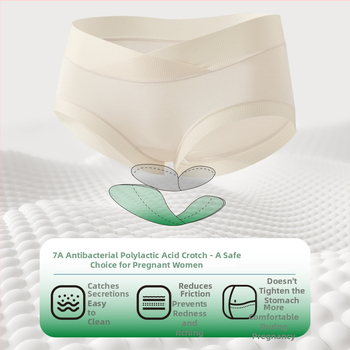 Rasedatele mõeldud aluspüksid modalist, antibakteriaalse polülaaktiidi kiudude vooder, kõhu tugi, hingav, kõikidele aastaaegadele