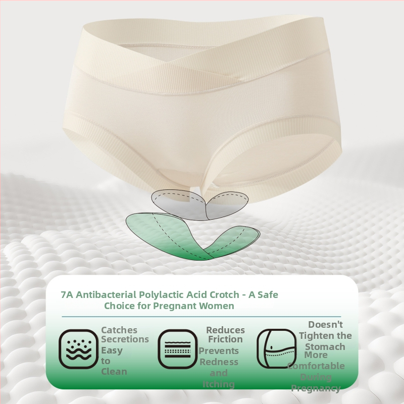 Rasedatele mõeldud aluspüksid modalist, antibakteriaalse polülaaktiidi kiudude vooder, kõhu tugi, hingav, kõikidele aastaaegadele