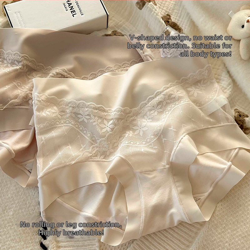 Yi Si Mi rasedate naise aluspüksid, keskjooneline vöökoht, nailonist kangas, mulberry siidist vooder, antibakteriaalne ja hingav