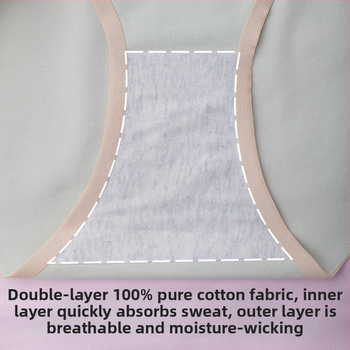 Rasedate naise puuvillased aluspüksid teisele ja kolmandale trimestrile, madala talje ja V-kujuline kõhu toetus, hingav puuvill