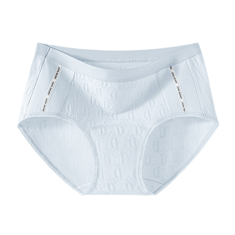 Ženske gaćice od pamuka sa srednjim strukom, antibakterijske, prozračne, jacquard tkanine