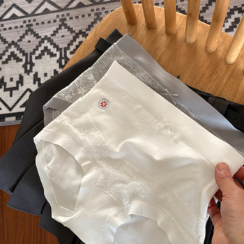 Donje rublje za trudnice, visok struk, pamuk, prozračan antibakterijski predeo s čipkom, podrška za trbuh