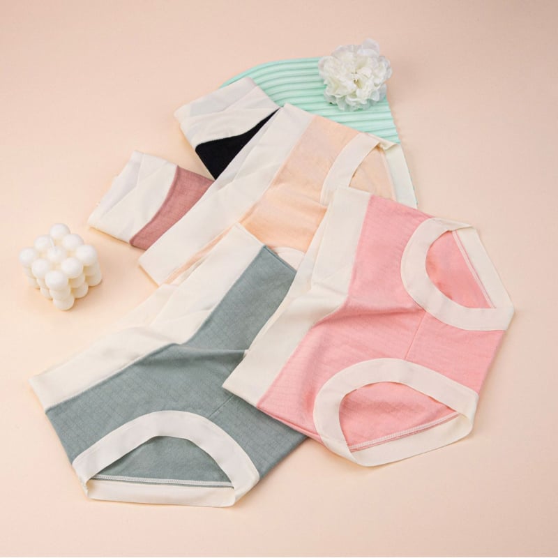 Rasedate puuvillased aluspüksid madala talje, hingavad, toedavad kõhtu, kootud materjal