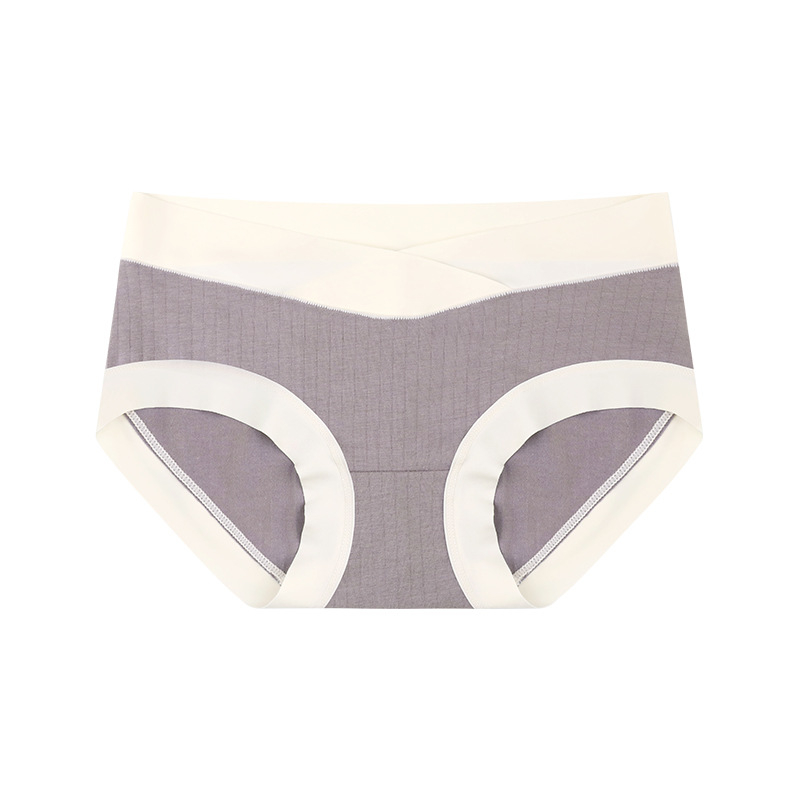 Rasedate puuvillased aluspüksid madala talje, hingavad, toedavad kõhtu, kootud materjal