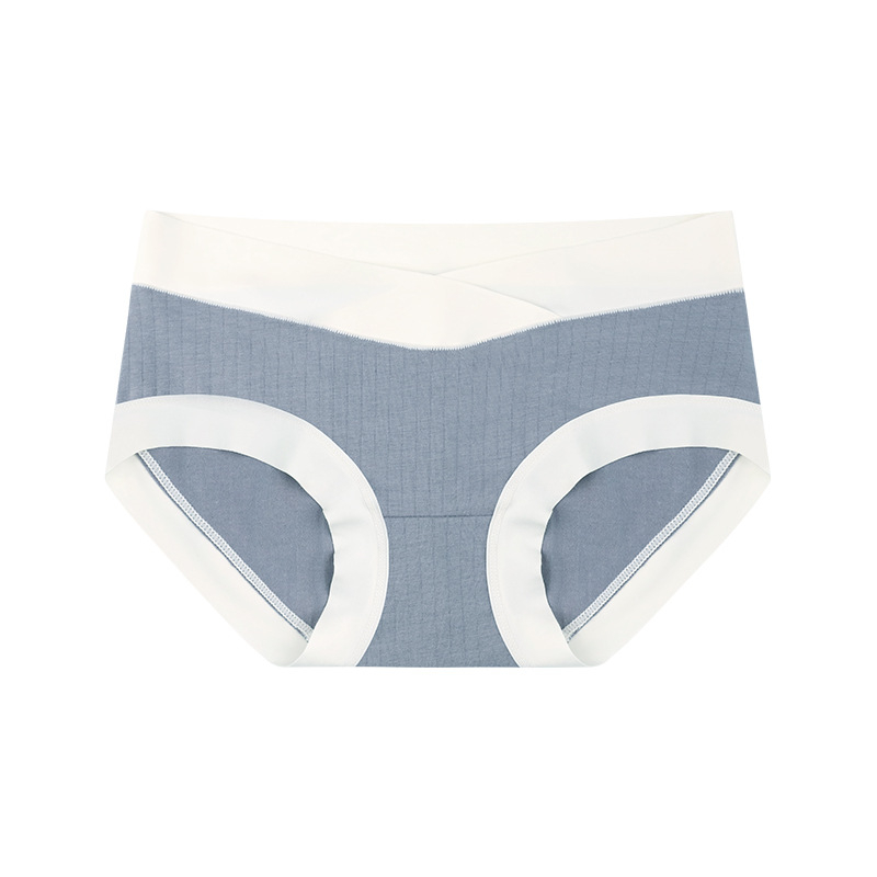 Rasedate puuvillased aluspüksid madala talje, hingavad, toedavad kõhtu, kootud materjal