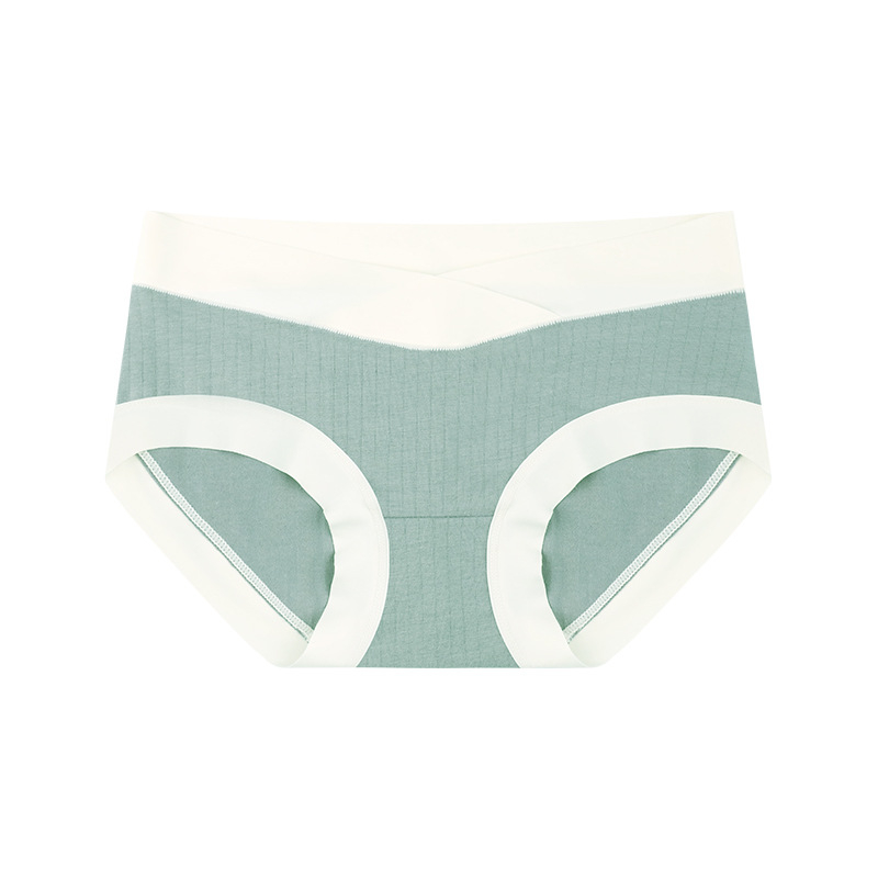 Rasedate puuvillased aluspüksid madala talje, hingavad, toedavad kõhtu, kootud materjal
