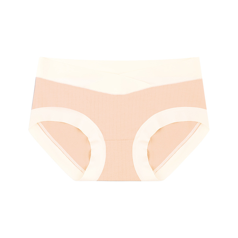 Rasedate puuvillased aluspüksid madala talje, hingavad, toedavad kõhtu, kootud materjal