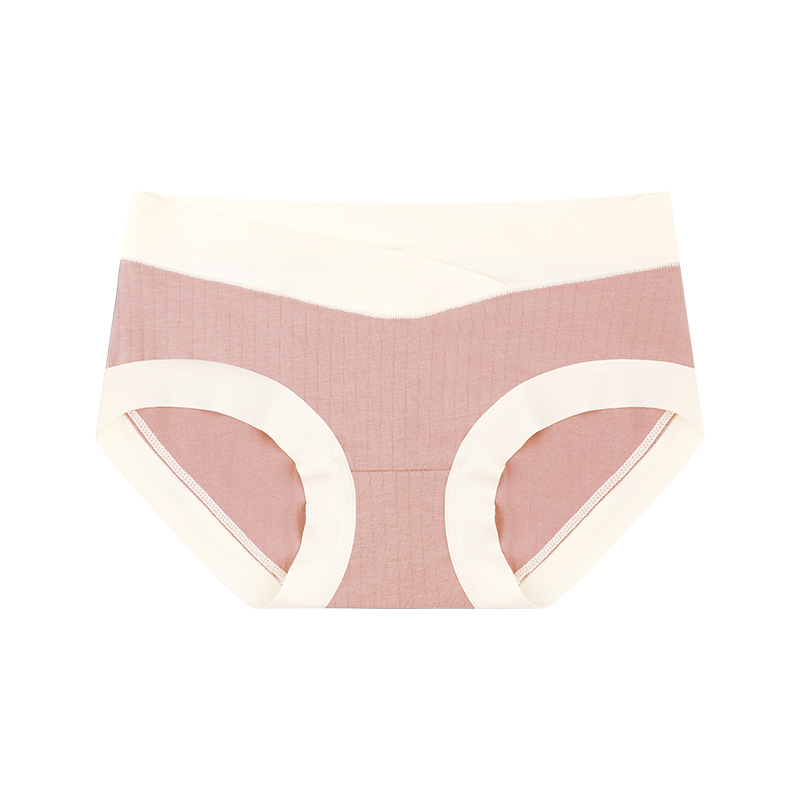 Rasedate puuvillased aluspüksid madala talje, hingavad, toedavad kõhtu, kootud materjal