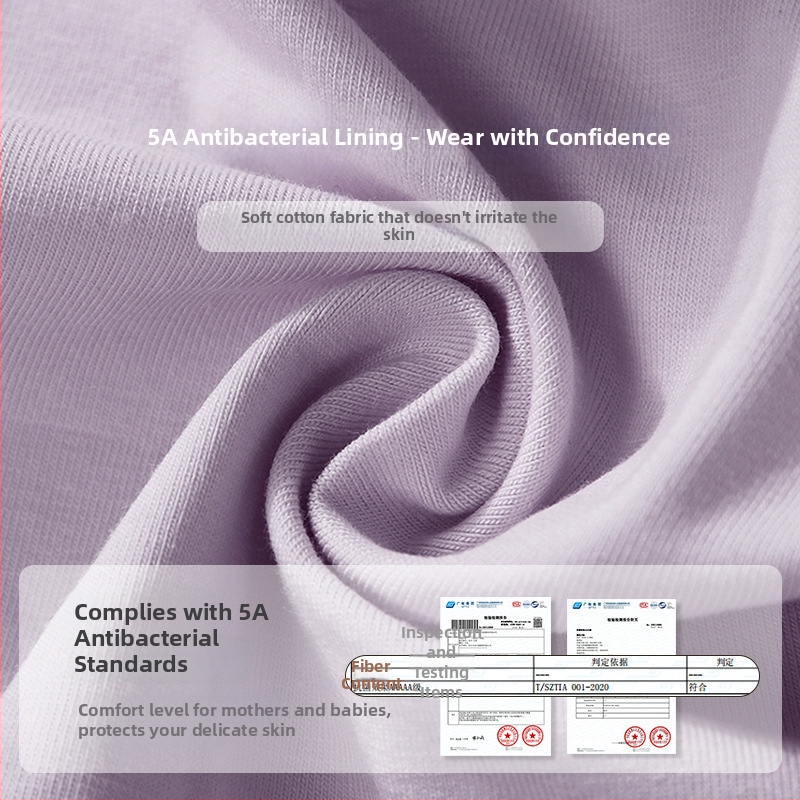 Trudničko donje rublje od čistog pamuka, 95%+, niski struk, antibakterijska podstava, oblik: trudničke hlače, za proljeće