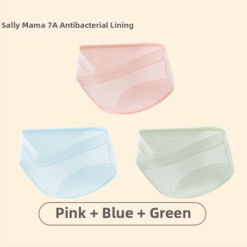 Trudničko donje rublje od čistog pamuka, 95%+, niski struk, antibakterijska podstava, oblik: trudničke hlače, za proljeće