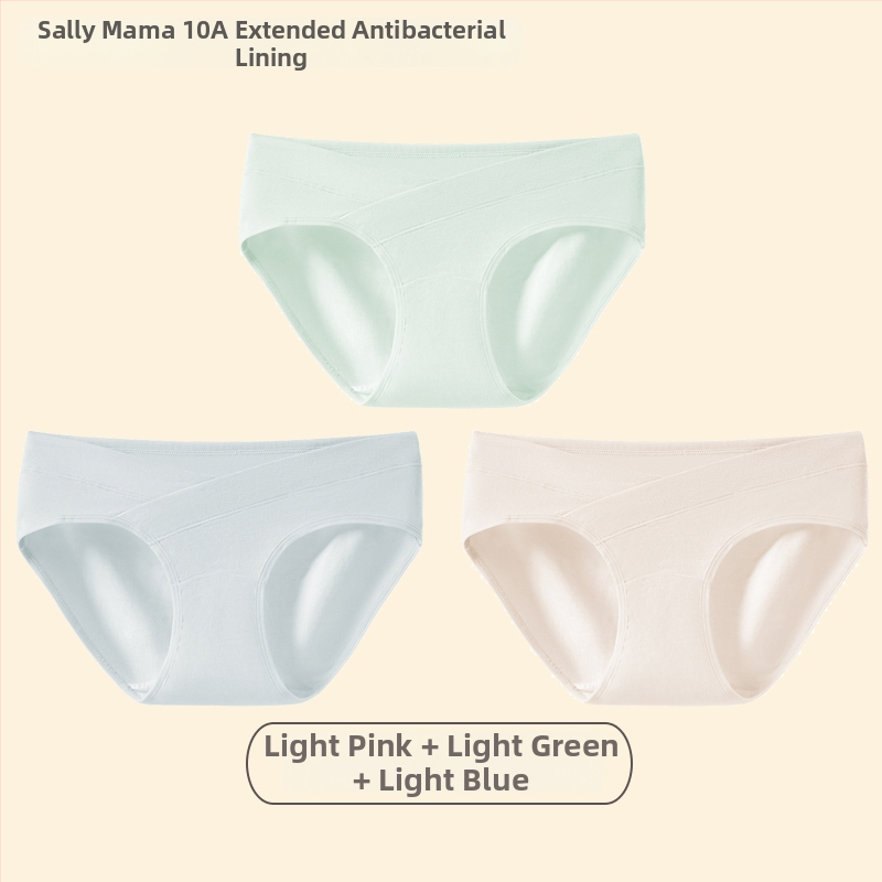 Trudničko donje rublje od čistog pamuka, 95%+, niski struk, antibakterijska podstava, oblik: trudničke hlače, za proljeće