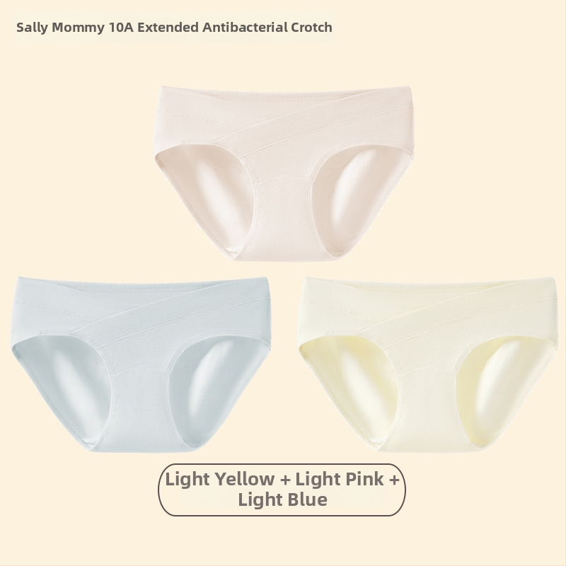 Trudničko donje rublje od čistog pamuka, 95%+, niski struk, antibakterijska podstava, oblik: trudničke hlače, za proljeće