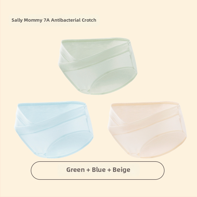 Trudničko donje rublje od čistog pamuka, 95%+, niski struk, antibakterijska podstava, oblik: trudničke hlače, za proljeće