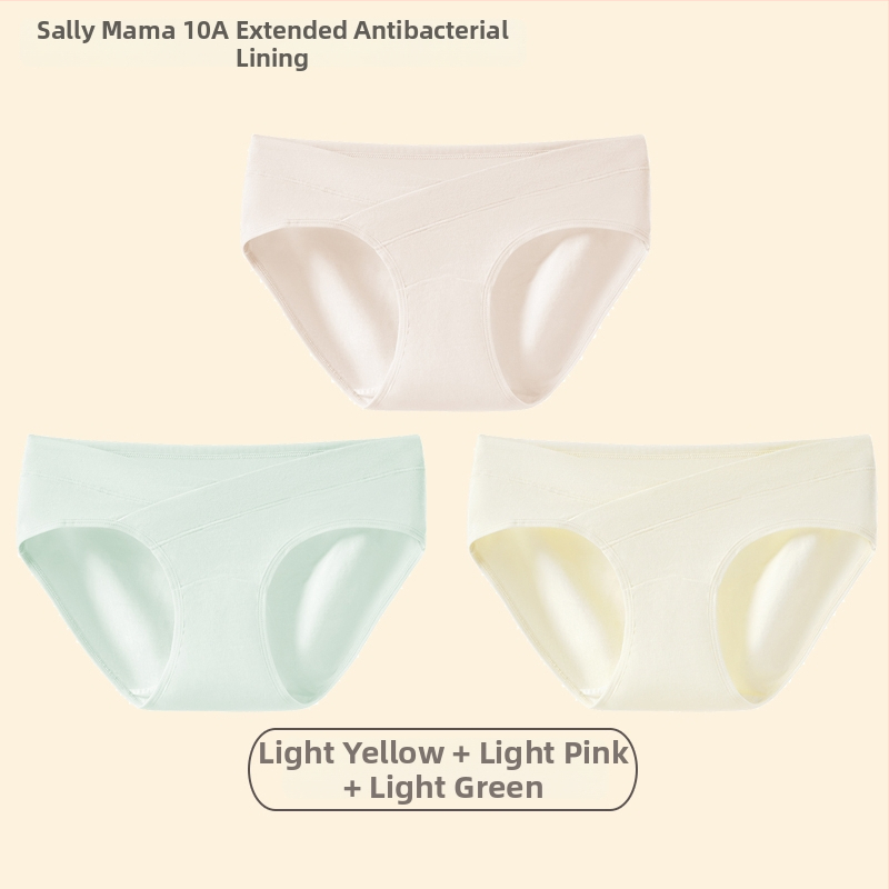 Trudničko donje rublje od čistog pamuka, 95%+, niski struk, antibakterijska podstava, oblik: trudničke hlače, za proljeće