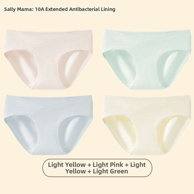 Trudničko donje rublje od čistog pamuka, 95%+, niski struk, antibakterijska podstava, oblik: trudničke hlače, za proljeće