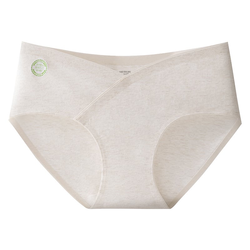 Trudničko donje rublje od pamuka, antibakterijsko, prozračano, niska struka, V-oblik, podrška trbuha