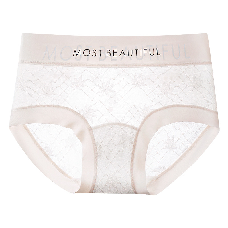 Naiste pitsilised aluspüksid keskmise kõrgusega taljega, tuharate tõstmine, hingavad, kiiresti kuivad, jacquard kangas, lillemustr