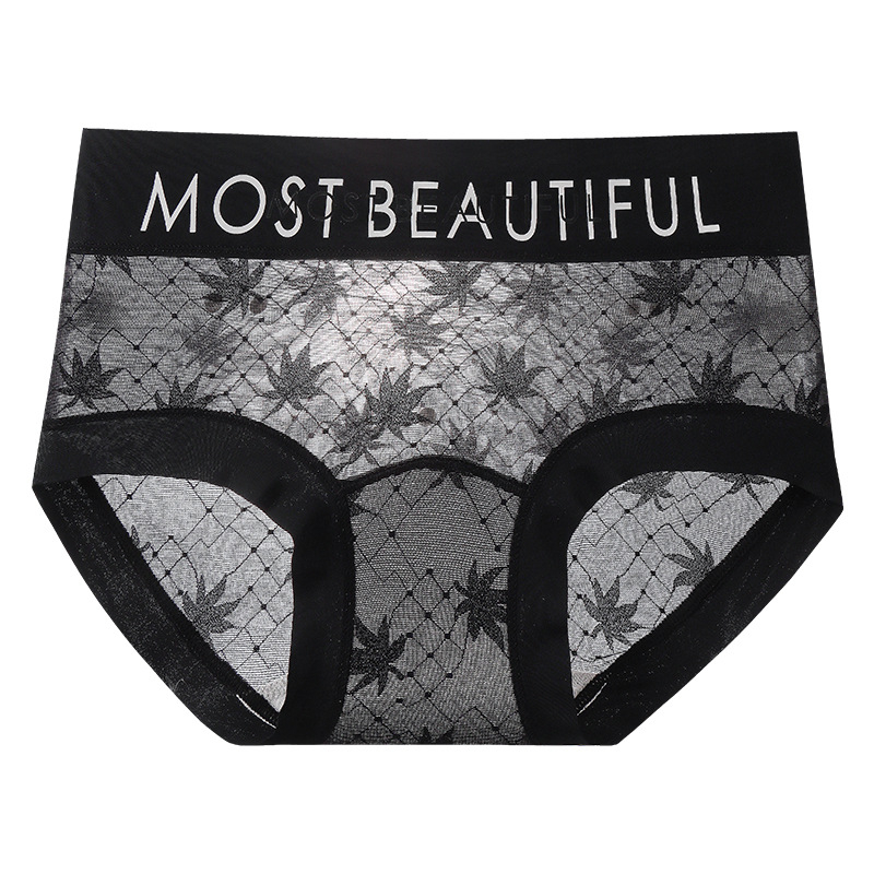 Naiste pitsilised aluspüksid keskmise kõrgusega taljega, tuharate tõstmine, hingavad, kiiresti kuivad, jacquard kangas, lillemustr