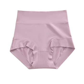 Moteriški aukštos juosmens boxeriai pilvo palaikymui — Xinjiang ilgasis pluoštas, megztos medžiagos, 60s, pagrindinė medvilnė 90–95%, tarpvietės sluoksnis iš viskozės