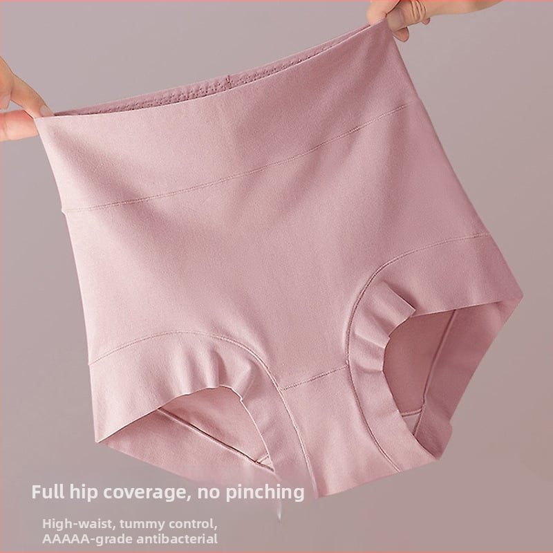 Moteriški aukštos juosmens boxeriai pilvo palaikymui — Xinjiang ilgasis pluoštas, megztos medžiagos, 60s, pagrindinė medvilnė 90–95%, tarpvietės sluoksnis iš viskozės