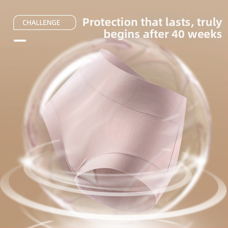 Moteriški aukštos juosmens boxeriai pilvo palaikymui — Xinjiang ilgasis pluoštas, megztos medžiagos, 60s, pagrindinė medvilnė 90–95%, tarpvietės sluoksnis iš viskozės