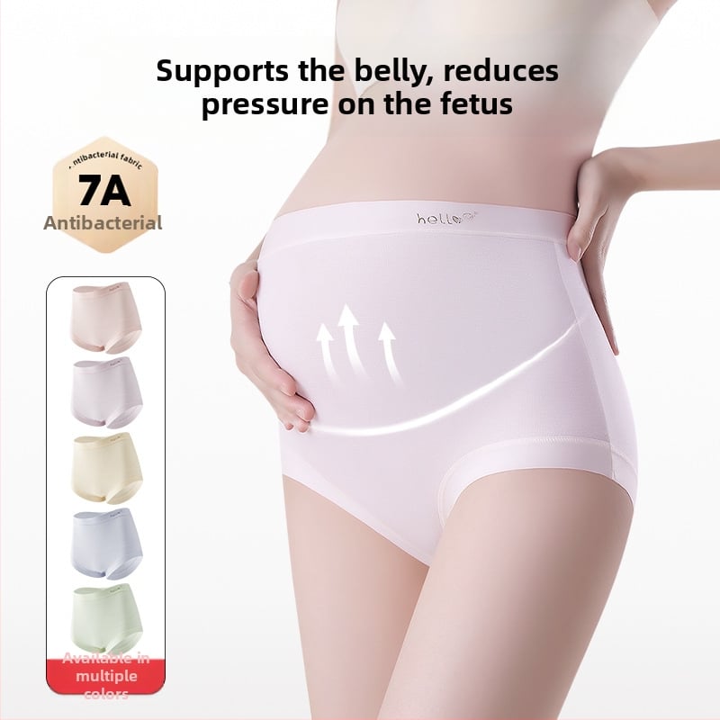 Modalne alus rasedatele, kõrge vöökoht, kõhu tugi, hingav ja antibakteriaalne, intiimne vooder 100% puuvill, 90–95% Modal