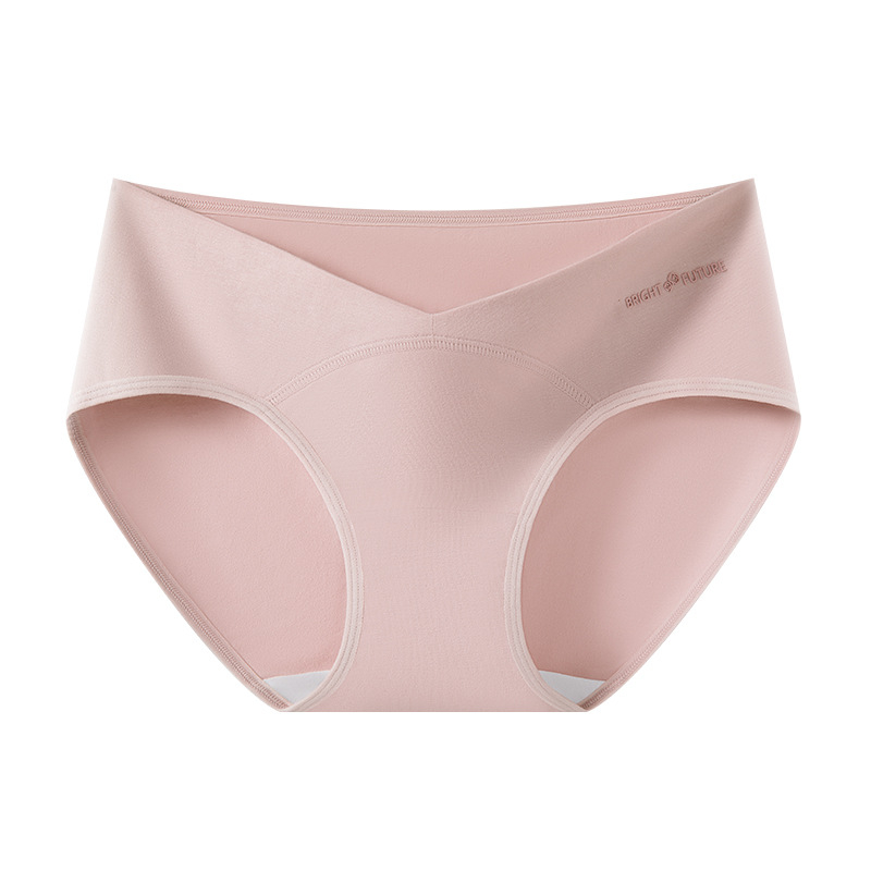 Trudničke donje gaćice s niskim strukom, podrška za trbuh, prozračni pamuk, antibakterijska zona