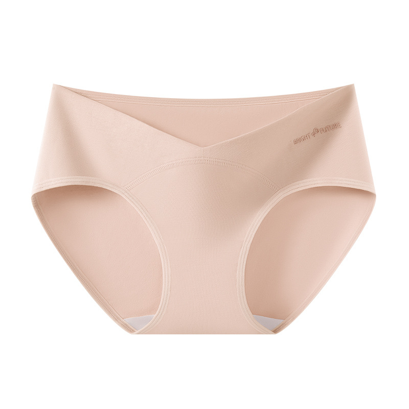 Trudničke donje gaćice s niskim strukom, podrška za trbuh, prozračni pamuk, antibakterijska zona