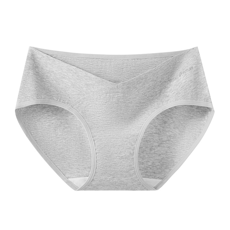 Trudničke donje gaćice s niskim strukom, podrška za trbuh, prozračni pamuk, antibakterijska zona