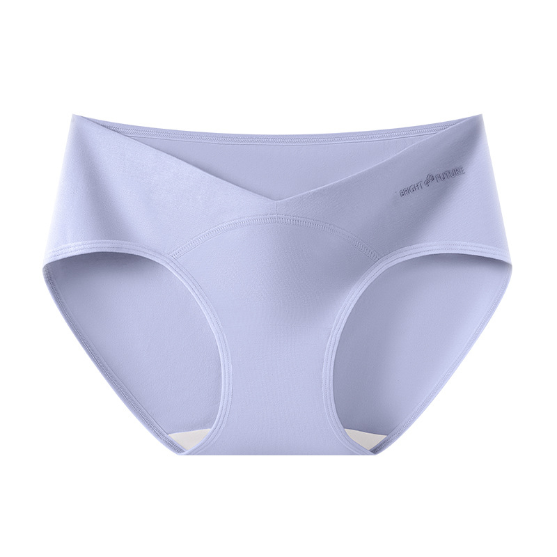 Trudničke donje gaćice s niskim strukom, podrška za trbuh, prozračni pamuk, antibakterijska zona