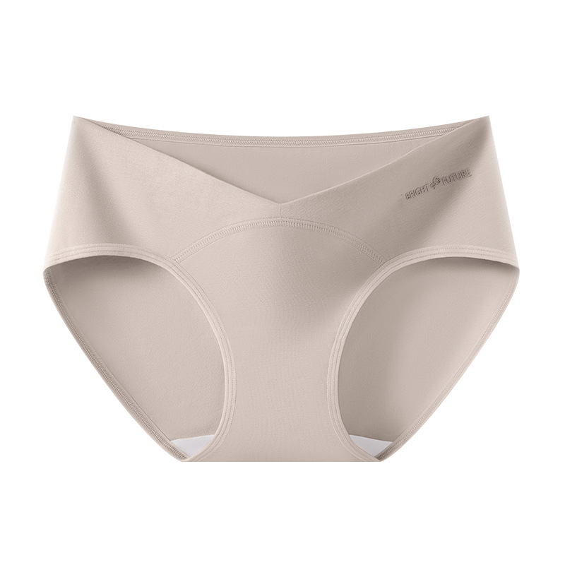 Trudničke donje gaćice s niskim strukom, podrška za trbuh, prozračni pamuk, antibakterijska zona
